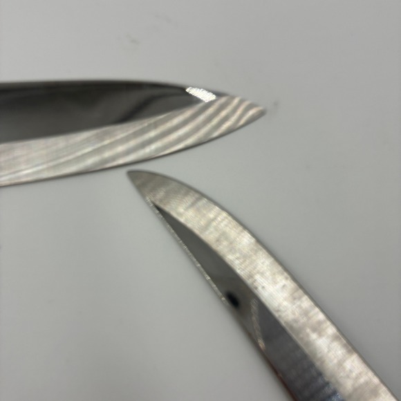 Vintage Emperor Steel Japan Stainless Steel Kitchen Knives Set of 2 Wood Handle - Picture 5 of 15